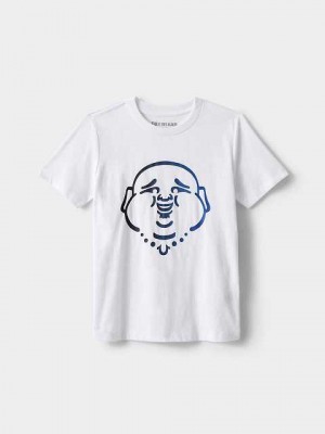 Camiseta True Religion Buddha Niños Blancas | Colombia-XAFWRIK81