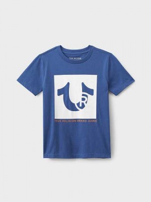 Camiseta True Religion Horseshoe Niños Azul Marino | Colombia-TNFSXUY09