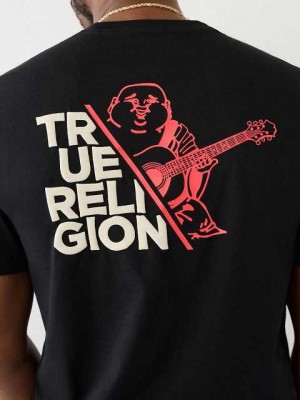 Camiseta True Religion True Buddha Hombre Negras | Colombia-NGDTARW70