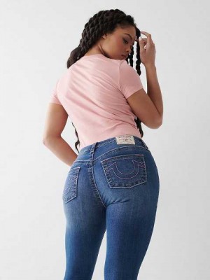 Jeans Skinny True Religion Jennie Big T Curvy Mujer Azules | Colombia-RLUDQJT62