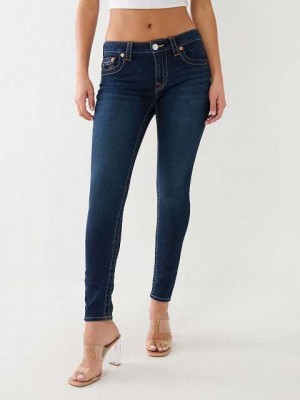 Jeans Skinny True Religion Jennie Mid Rise Curvy Mujer Azules | Colombia-GJQVCWD87