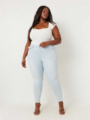 Jeans Skinny True Religion Plus Jennie Mid Rise Curvy Mujer Azules Claro | Colombia-ROMQULA82