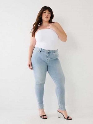 Jeans Skinny True Religion Plus Jennie Mid Rise Curvy Mujer Azules | Colombia-TPLXSMI48