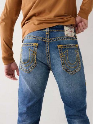 Jeans Skinny True Religion Rocco 32" Hombre Azules | Colombia-JVFOMLT94
