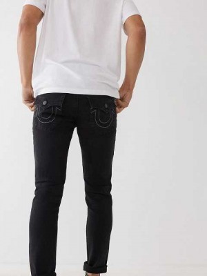 Jeans Skinny True Religion Rocco 32" Hombre Negras | Colombia-GWNCDTQ64