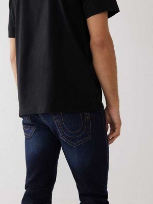 Jeans Skinny True Religion Rocco 32" Hombre Azules Oscuro | Colombia-WGABNTX67