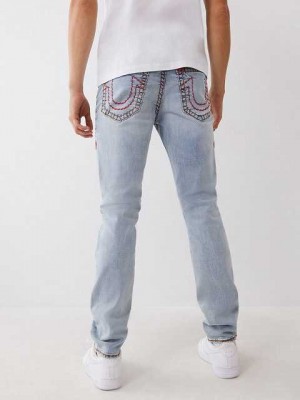 Jeans Skinny True Religion Rocco Hombre Azules Claro | Colombia-HFKDTBE75