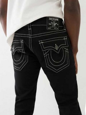 Jeans Skinny True Religion Rocco Stacked Hombre Negras | Colombia-TMJXCSH19