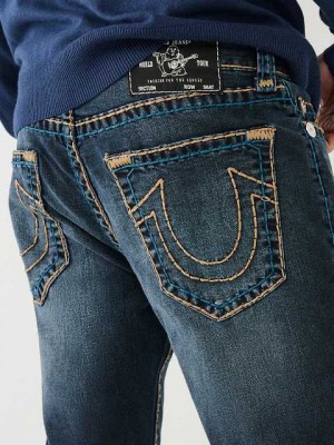 Jeans Skinny True Religion Rocco Super T 32" Hombre Azules Oscuro | Colombia-ILPGVYB40