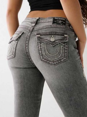 Jeans Straight True Religion Billie Mujer Gris Oscuro | Colombia-AEQYJHN12