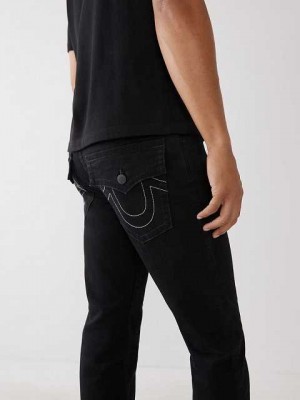 Jeans Straight True Religion Ricky 32" Hombre Negras | Colombia-MPBSJAI08