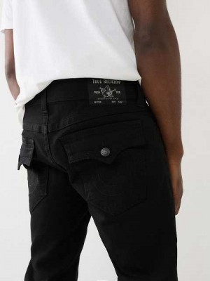 Jeans Straight True Religion Ricky 32" Hombre Negras | Colombia-KQCOZYS57