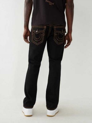 Jeans Straight True Religion Ricky 32" Hombre Negras | Colombia-QLOHTFY75