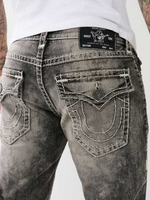 Jeans Straight True Religion Ricky Faded Hombre Azules | Colombia-SIWDBHG24