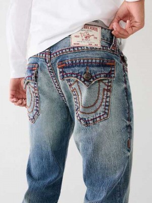 Jeans Straight True Religion Ricky Hombre Azules | Colombia-QALNPBO06