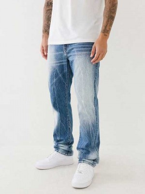 Jeans Straight True Religion Ricky Hombre Azules | Colombia-KJVAZBT59