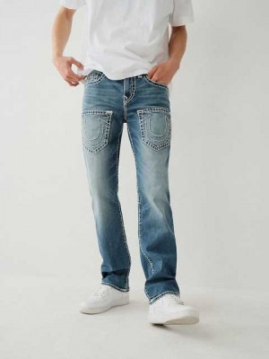 Jeans Straight True Religion Ricky Hombre Azules | Colombia-ANXOJSQ21