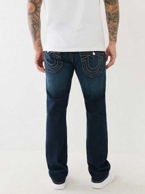 Jeans Straight True Religion Ricky Stitch Hombre Azules Oscuro | Colombia-KOHPIQT60