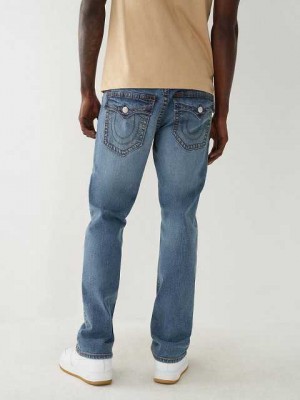 Jeans Straight True Religion Ricky Stitch Hombre Azules | Colombia-QKRPBVL82