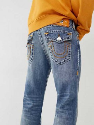 Jeans Straight True Religion Ricky Vintage Hombre Azules | Colombia-DXKRVJL62