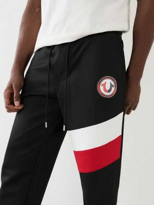 Pantalon Jogger True Religion Logo Patch Classic Hombre Negras | Colombia-AOPCFWH63