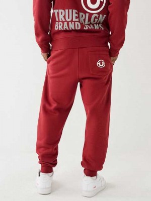 Pantalon Jogger True Religion Puff Trbjs Hombre Rojas | Colombia-OXNCZIP49