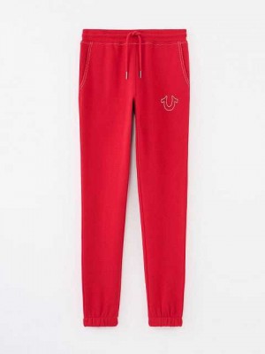 Pantalon Jogger True Religion Stich Niños Rojas | Colombia-BQUIFRE64