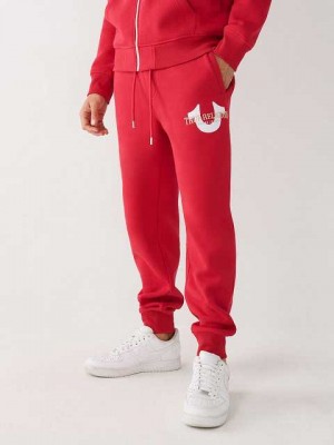 Pantalon Jogger True Religion True Logo Hombre Rojas | Colombia-NBFMQCJ98