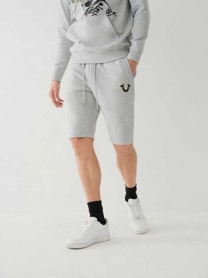 Short True Religion Logo Sweat Hombre Gris | Colombia-LQBXIRZ81