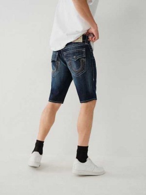 Short True Religion Ricky Directo Hombre Azules | Colombia-AGXYNFS74