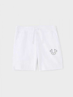 Short True Religion Sweat Niños Blancas | Colombia-ZGQBOUJ79