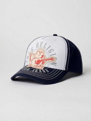 Sombrero True Religion Buddha Logo Unisex Azul Marino Azules | Colombia-BTLECNI98