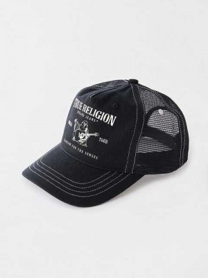 Sombrero True Religion Buddha Trucker Unisex Negras | Colombia-VJLHTKQ25