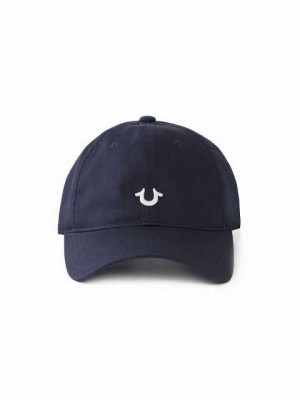 Sombrero True Religion Logo Unisex Azul Marino | Colombia-AZPXGRS20