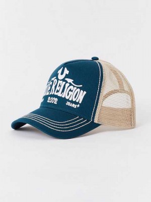 Sombrero True Religion True Trucker Unisex Azul Marino | Colombia-YRGUWCM94