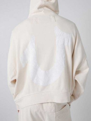 Sudadera con Capucha True Religion Sebastien Ami X True Religion Logo Hombre Blancas | Colombia-HTWAJKP95