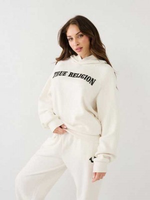 Sudadera con Capucha True Religion True Relaxed Mujer Blancas | Colombia-EKQSUFB59