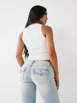 Vaqueros Acampanados True Religion Joey Low Rise Mujer Azules Claro | Colombia-NWSLTRJ50