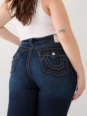 Vaqueros Acampanados True Religion Plus Joey Low Rise Mujer Azules Oscuro | Colombia-LXFYRHV30