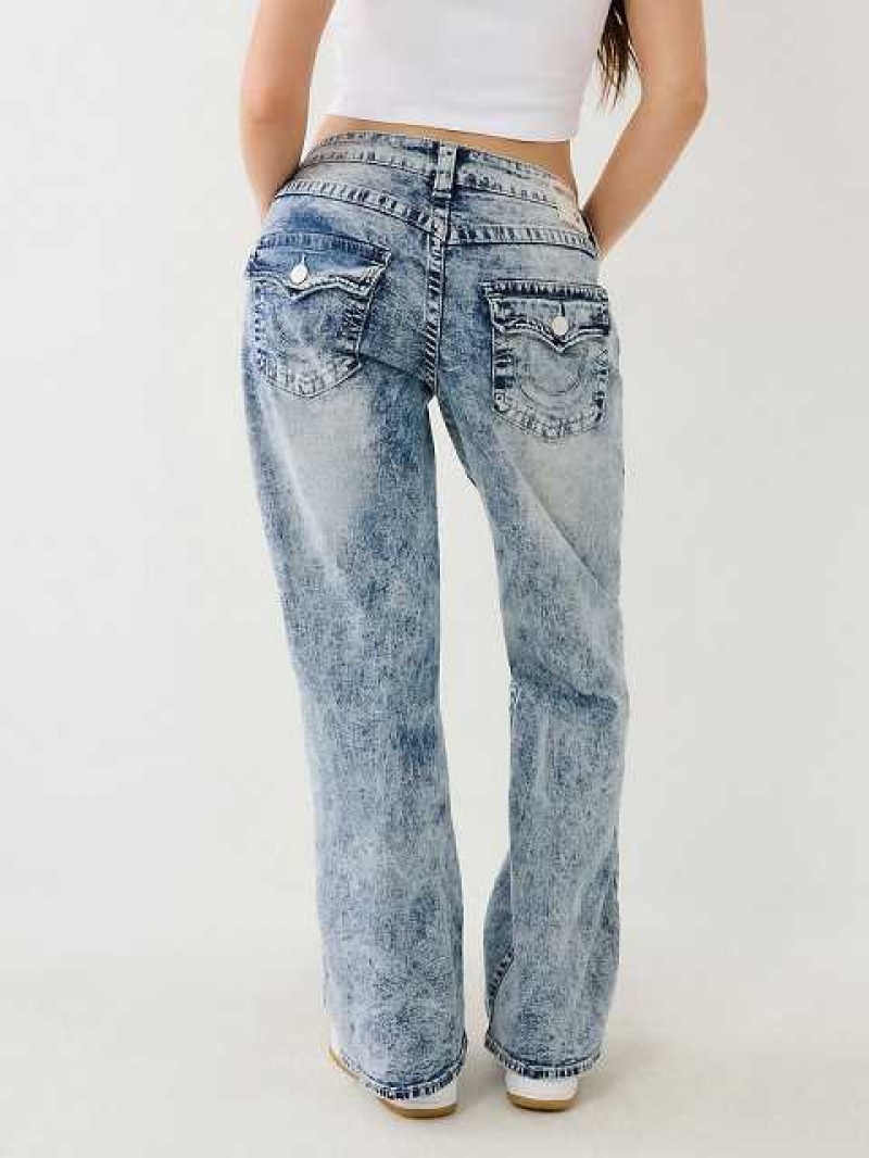 Baggy Jeans True Religion Bobbi Acid Wash Baggy Jean Mujer Azules | Colombia-KPOBCZI04