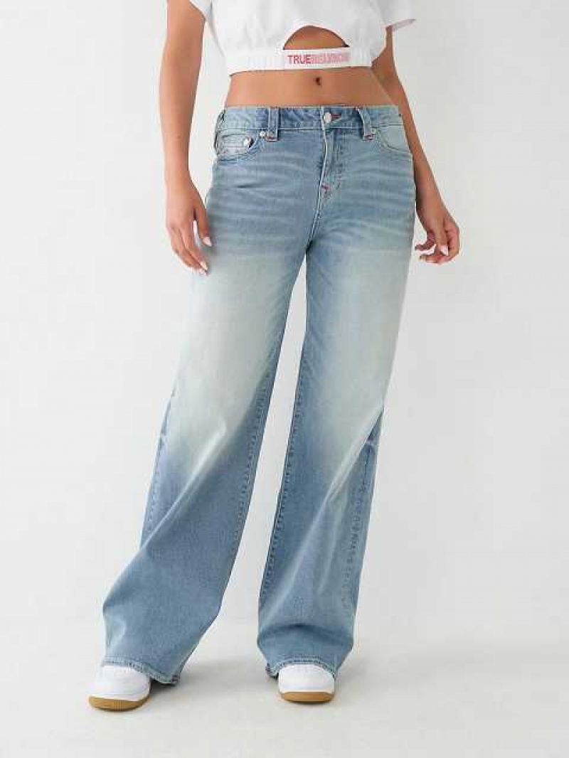 Baggy Jeans True Religion Bobbi Baggy Mujer Azules | Colombia-COPRBVN75