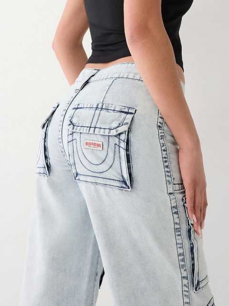 Baggy Jeans True Religion Bobbi Baggy Mujer Azules Claro | Colombia-KRNVWJG95