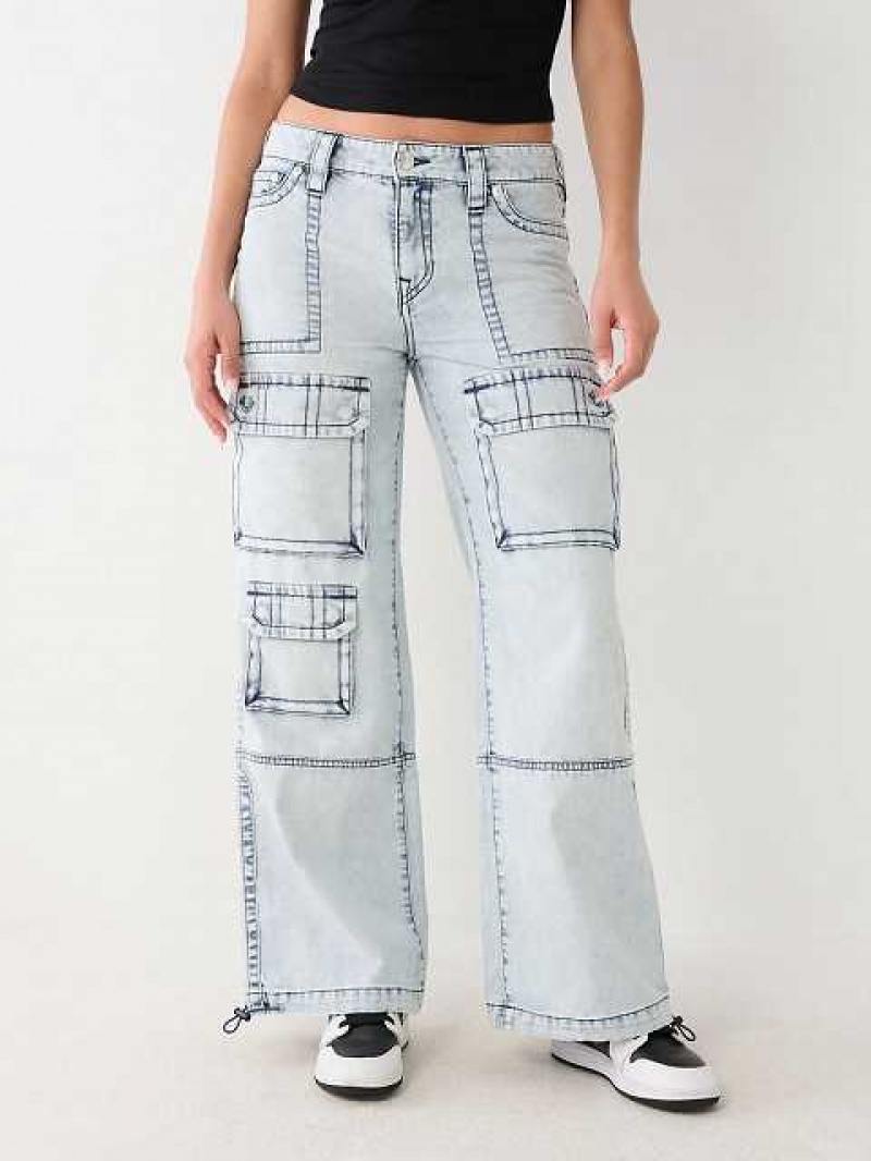 Baggy Jeans True Religion Bobbi Baggy Mujer Azules Claro | Colombia-KRNVWJG95