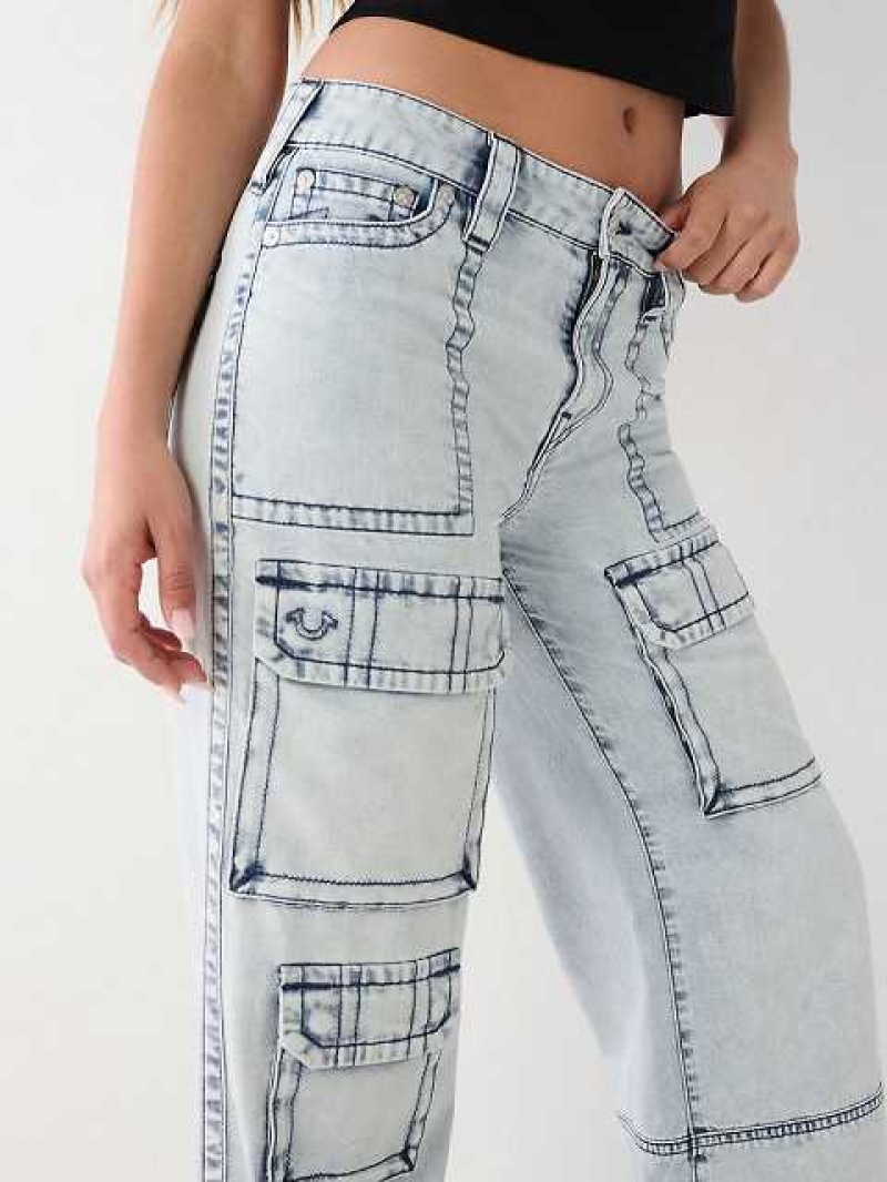 Baggy Jeans True Religion Bobbi Baggy Mujer Azules Claro | Colombia-KRNVWJG95