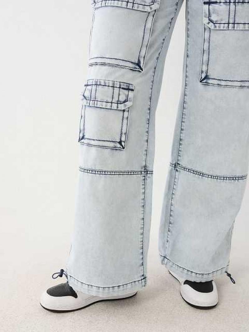 Baggy Jeans True Religion Bobbi Baggy Mujer Azules Claro | Colombia-KRNVWJG95