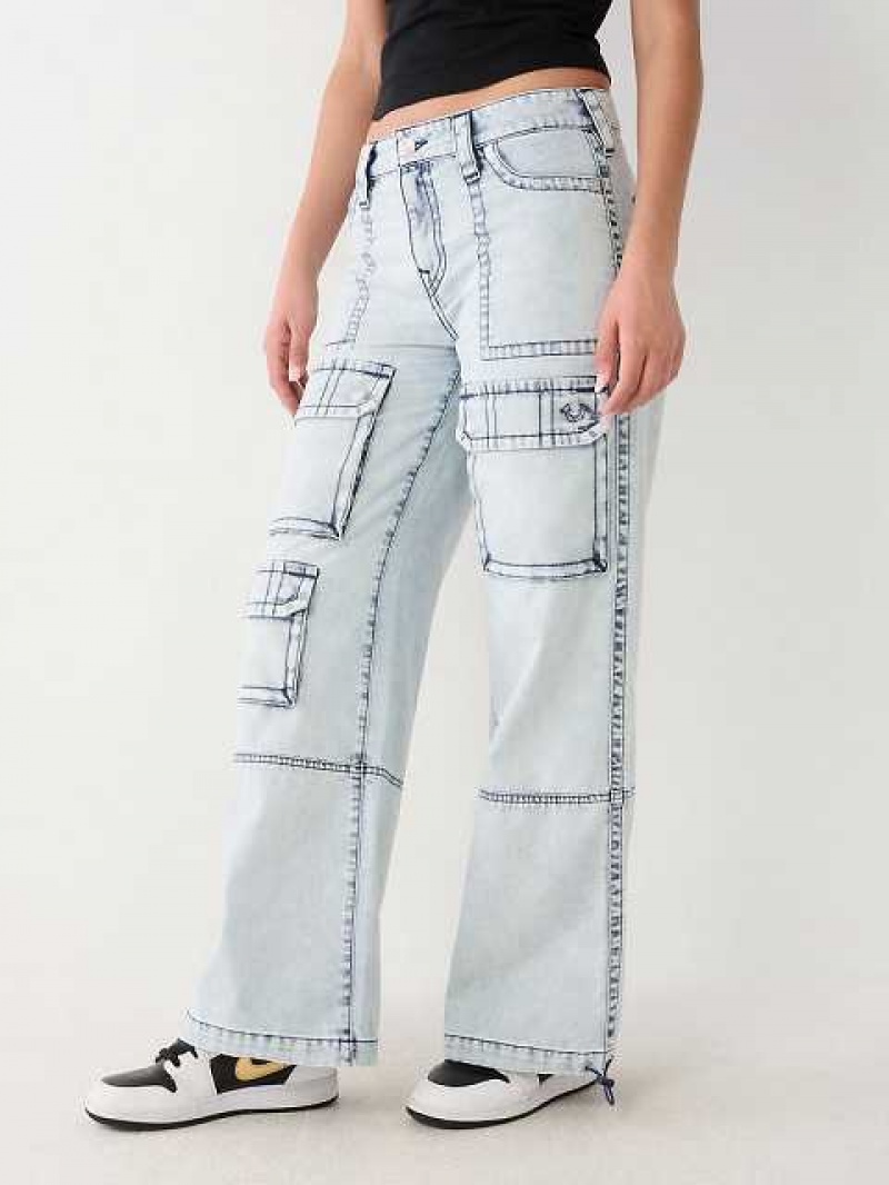 Baggy Jeans True Religion Bobbi Baggy Mujer Azules Claro | Colombia-KRNVWJG95