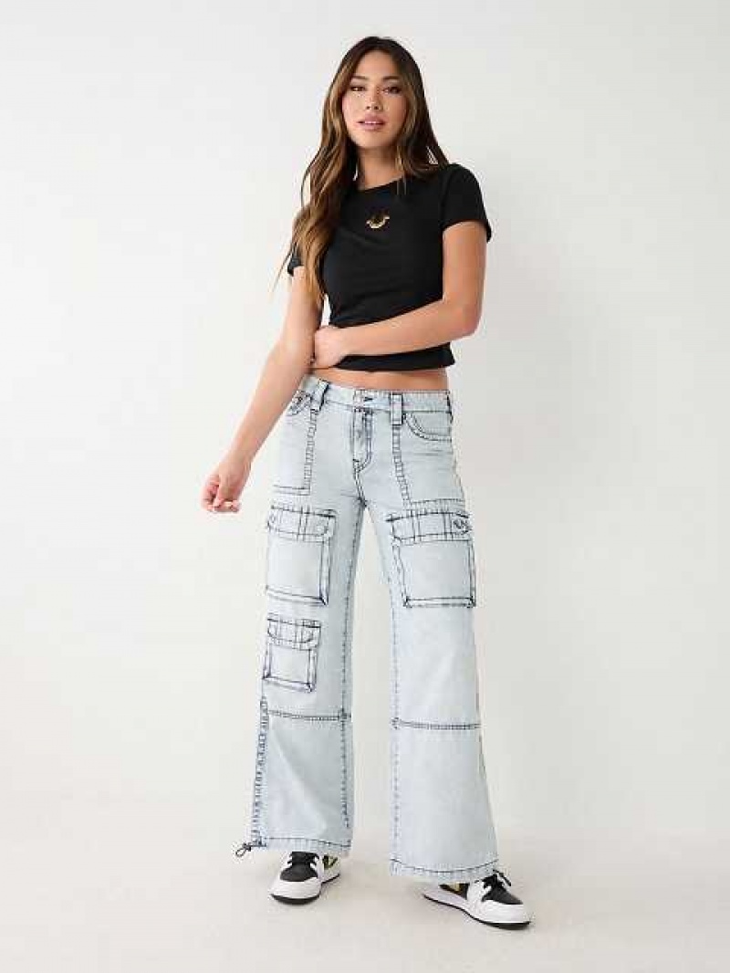 Baggy Jeans True Religion Bobbi Baggy Mujer Azules Claro | Colombia-KRNVWJG95