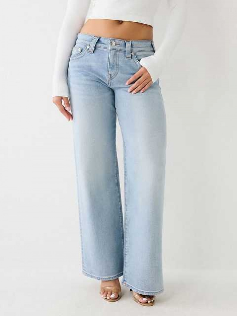 Baggy Jeans True Religion Bobbi Mujer Azules Claro | Colombia-POCVXLN83