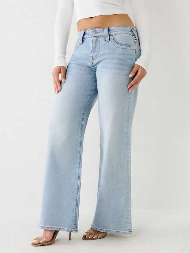 Baggy Jeans True Religion Bobbi Mujer Azules Claro | Colombia-POCVXLN83