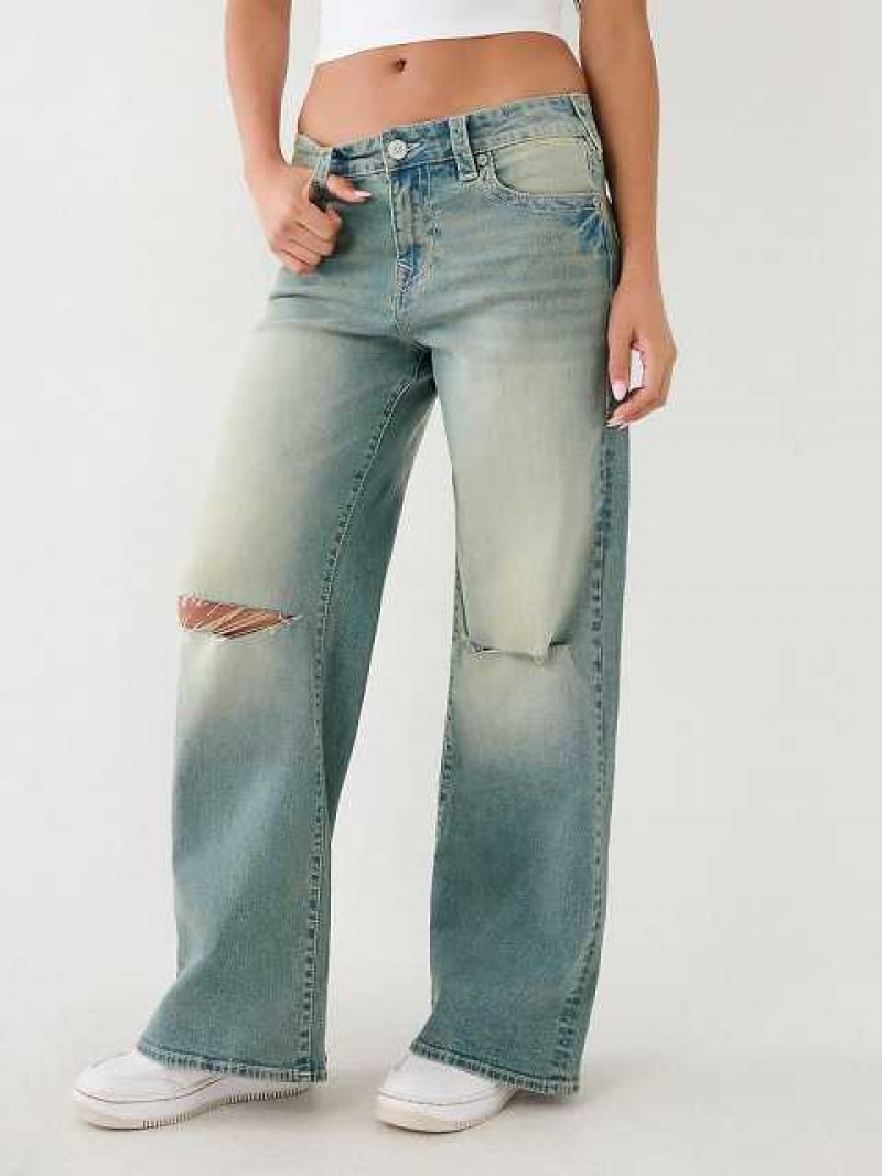 Baggy Jeans True Religion Bobbi Mujer Azules | Colombia-XJPSVDK54